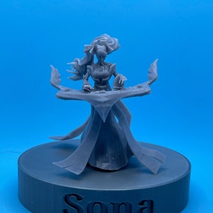 3D Printed Sona Figure League of Legends