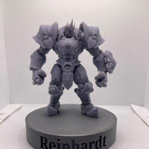 3D Printed Reinhardt Figure overwatch