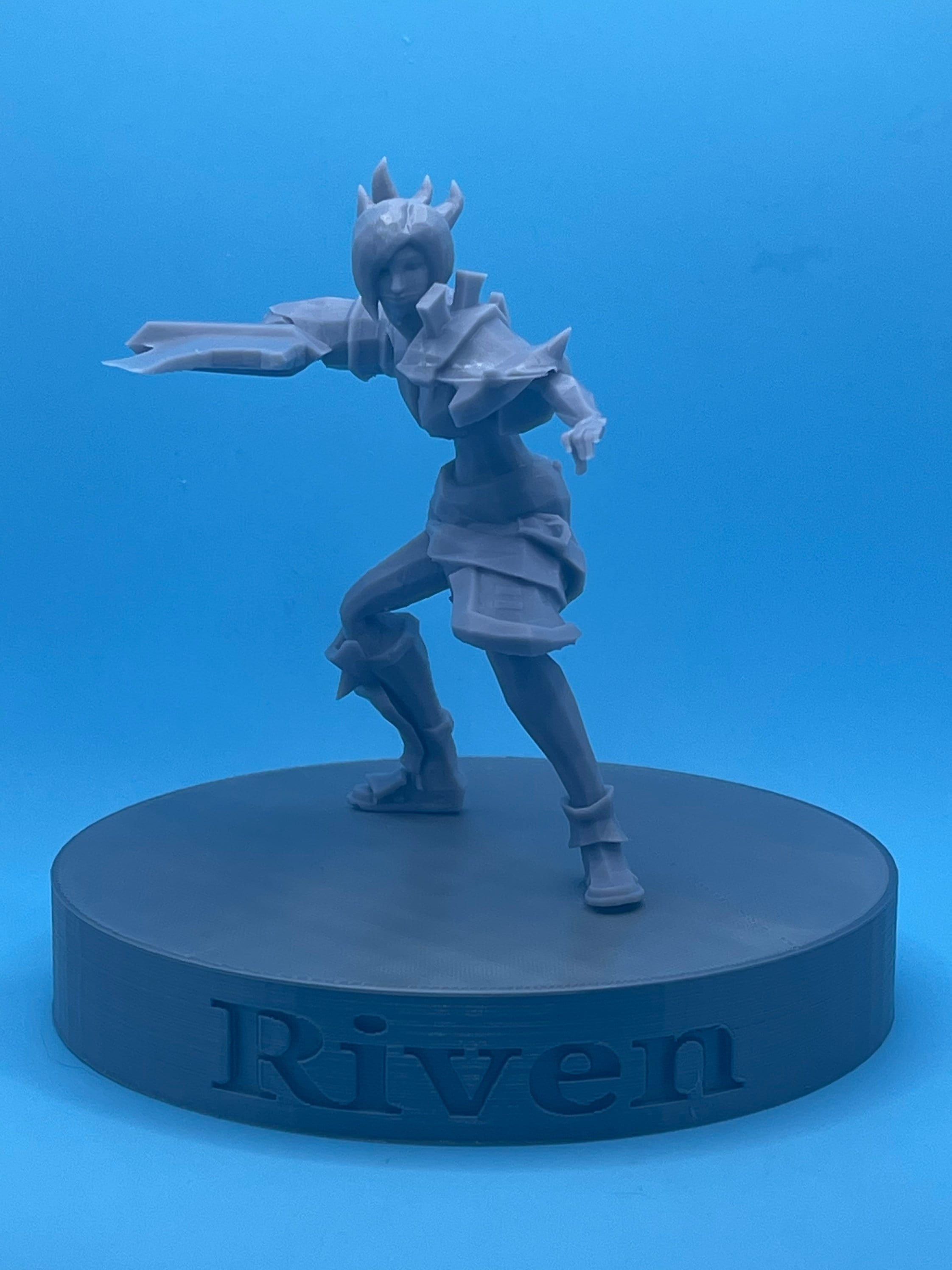 3D Printed Riven Figure League of Legends Etsy