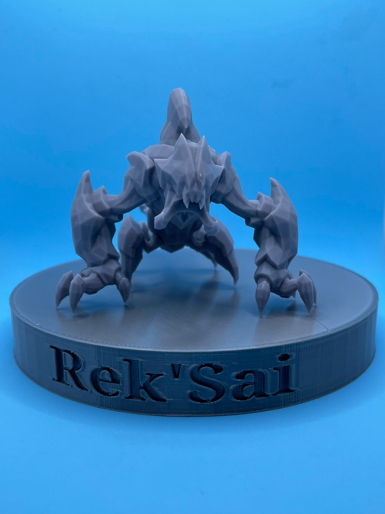 3D Printed Rek'Sai Figure League of Legends image 1