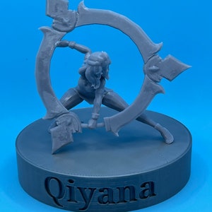 3D Printed Qiyana Figure League of Legends
