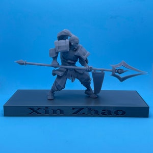 3D Printed Xin Zhao Figure League of Legends
