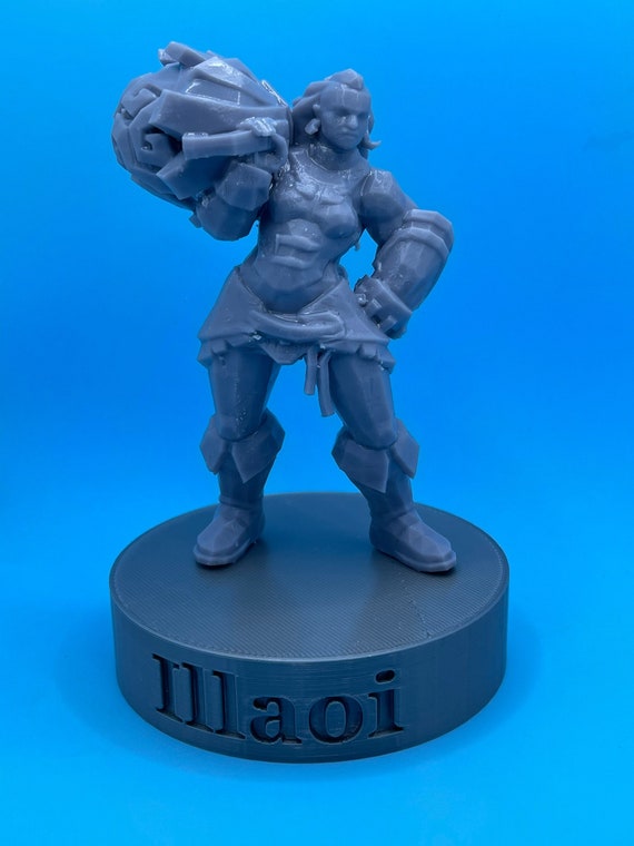 3D Printed Illaoi Figure League of Legends 