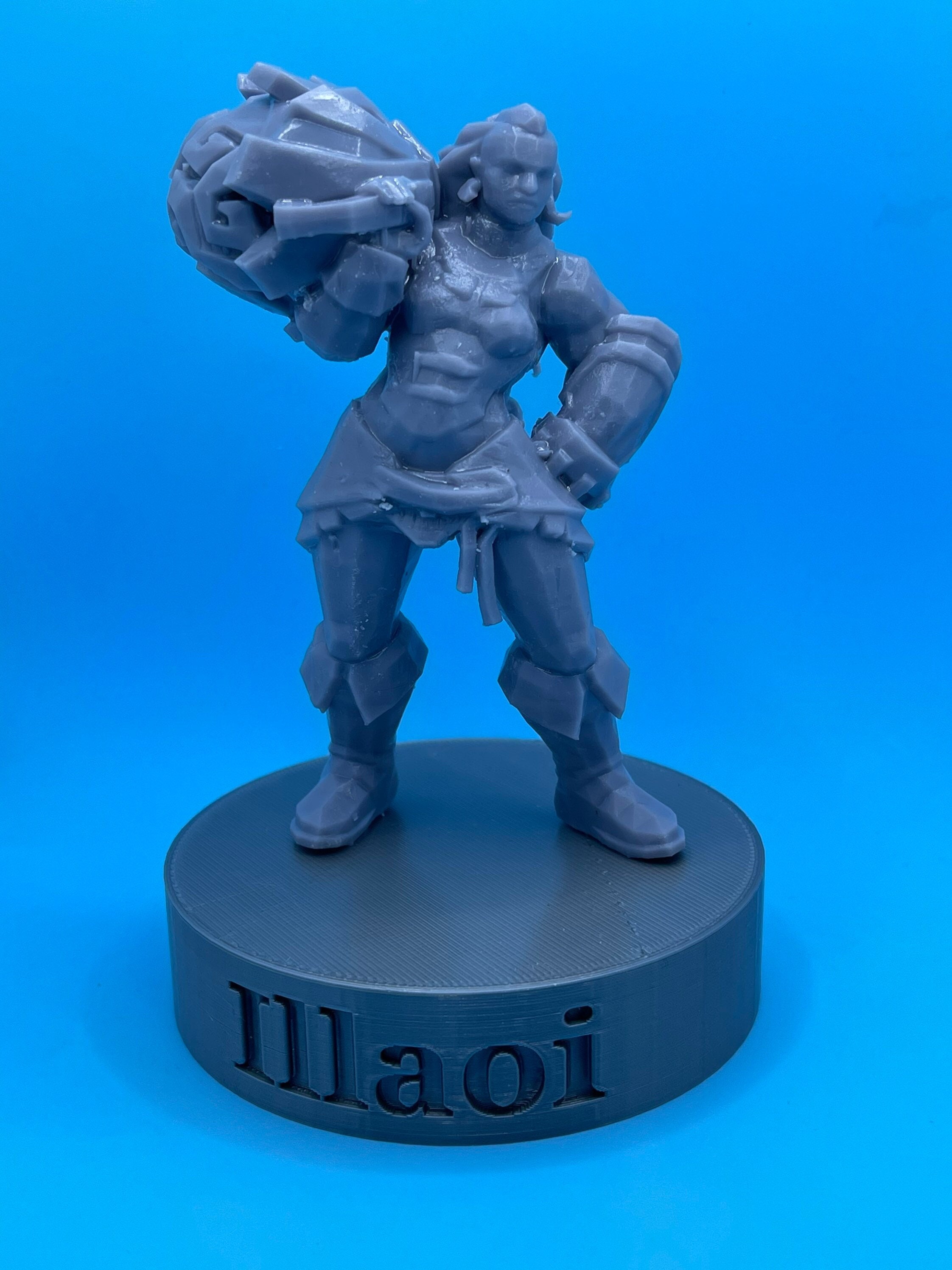 Illaoi 3D Model woman holding ball 3D model 3D printable