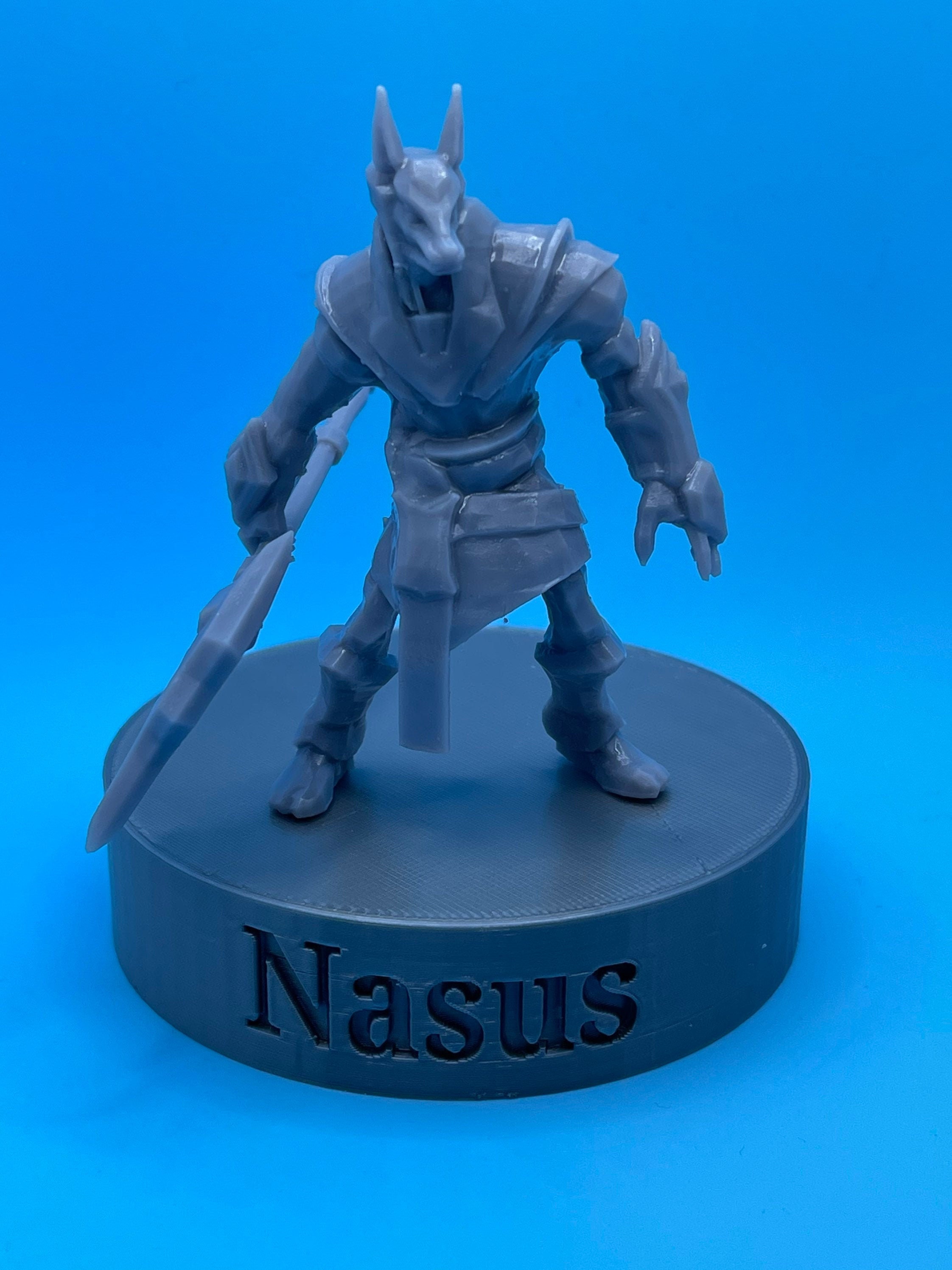 3d Printed Nasus Figure League Of Legends Etsy