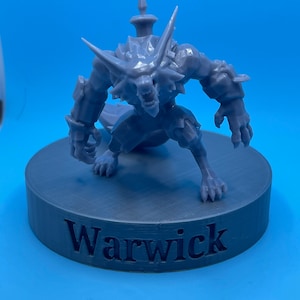 3D Printed Warwick Figure League of Legends
