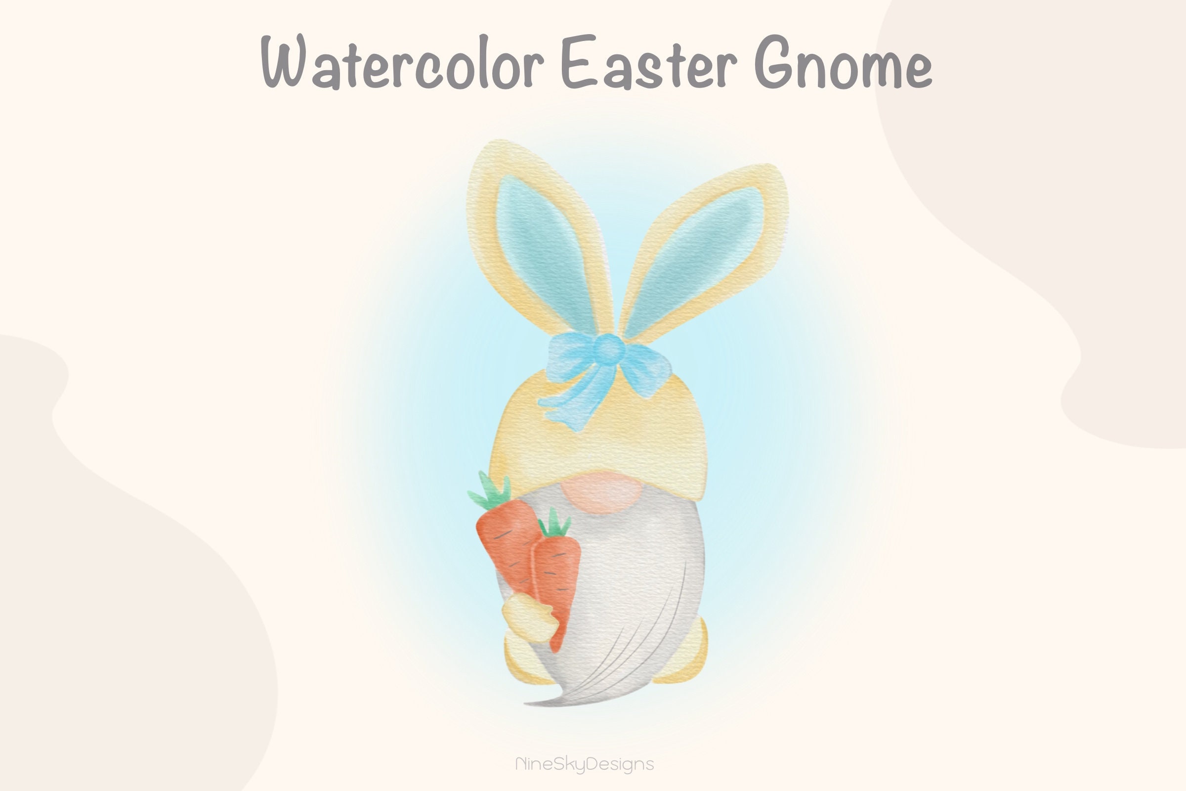 Watercolor Easter Gnome PNG Clipart (digital Download) - Etsy