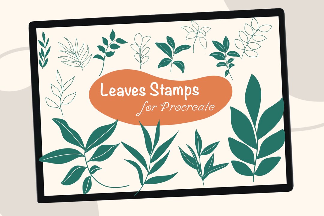Leaves Stamps for Procreate | Procreate Stamps Leave | Procreate ...