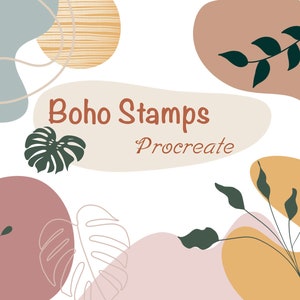 Boho Stamps for Procreate | Procreate Stamps boho | Procreate Brushes Stamps boho | Doodle Stamps for Procreate | boho stamps