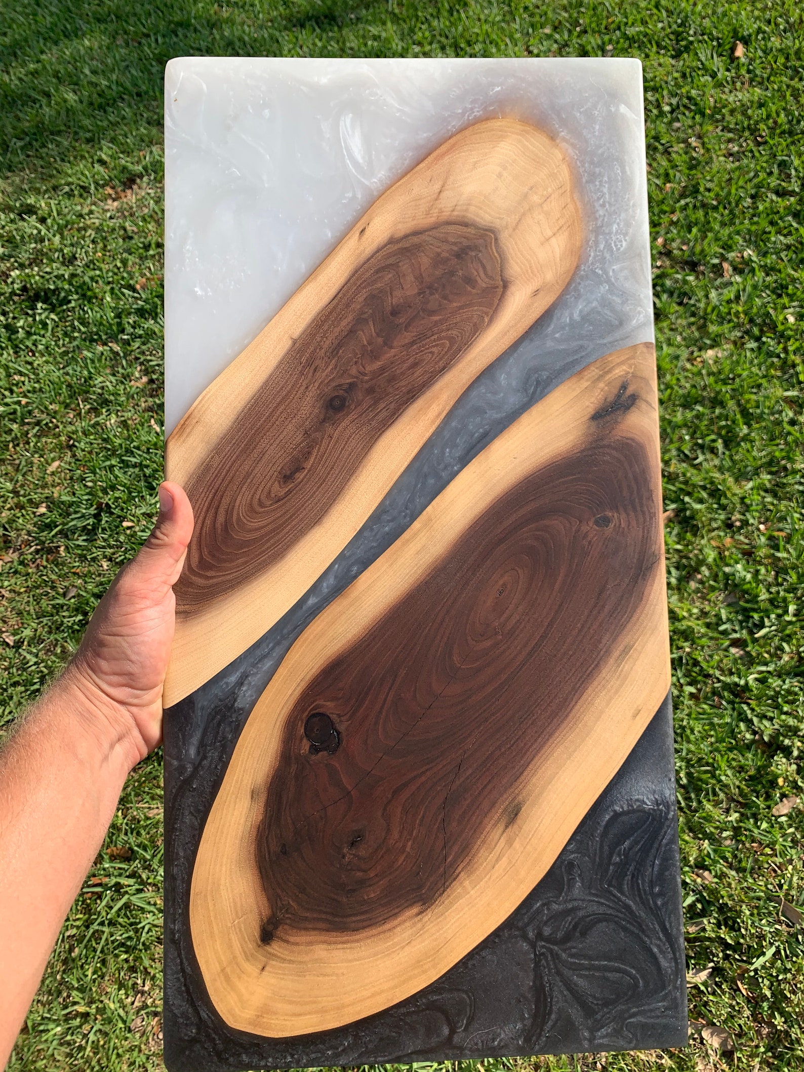 Walnut and Epoxy Cutting Board Etsy