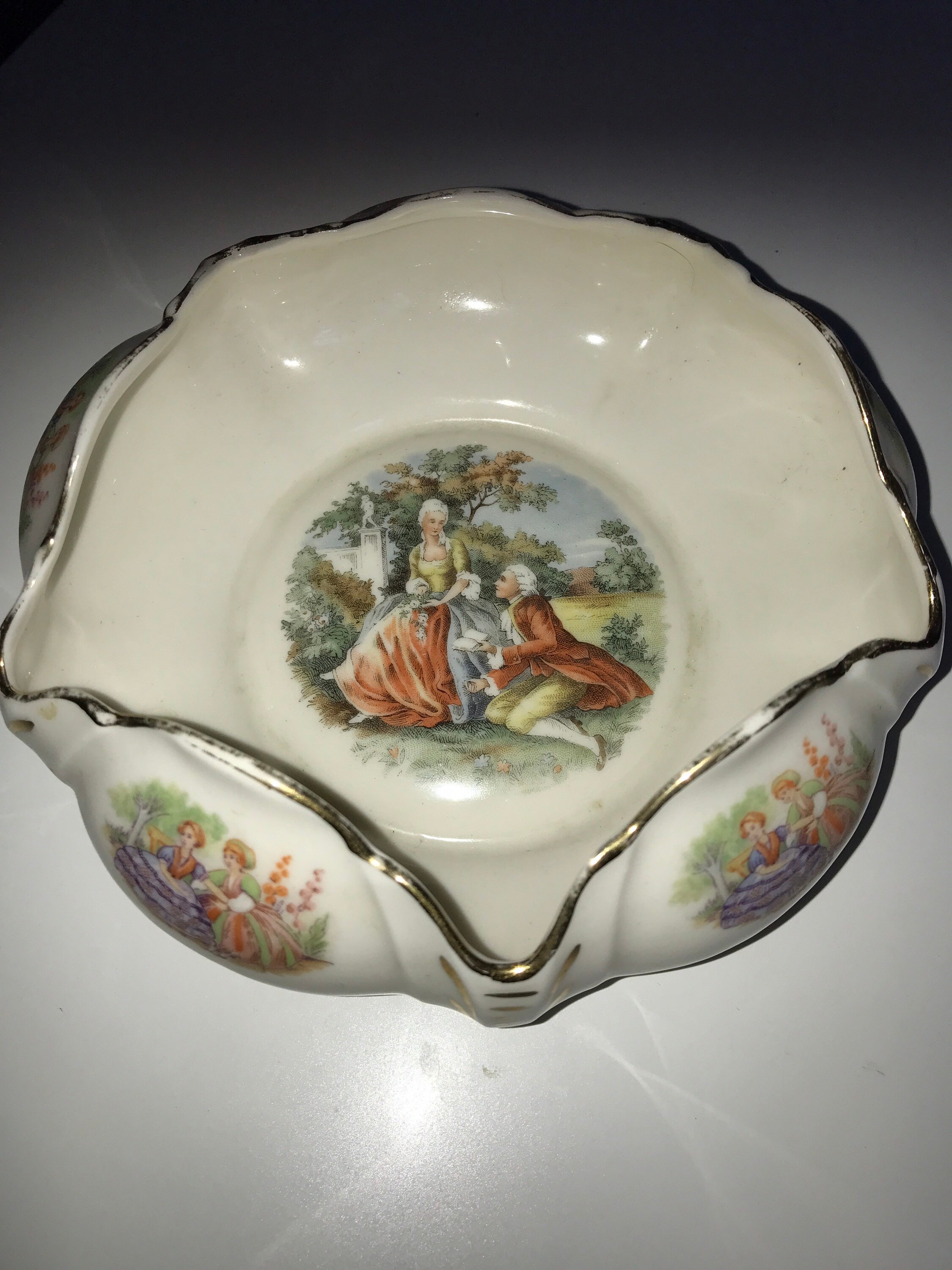 Vintage Flower Shaped Bowl - Etsy