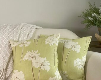 celery green throw pillows