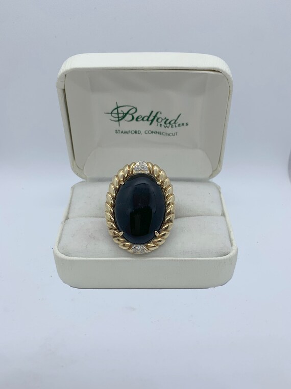 Exquisite Large Onyx Ring
