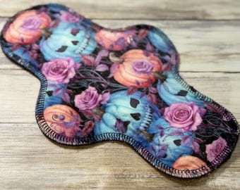 10” Regular Cloth Pad | Sanitary Cloth Pads |  PLUSH FLEECE MINKY feel | Mama Cloth| 2.75” Snapped Width Maxi Pad