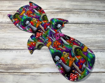 14” Inch Heavy Cotton Lycra Top Cloth Menstrual Pad | Bat Wing Reusable Cloth Sanitary Maxi Pad | Heavy Flow Period Pad