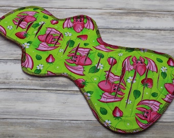 15” Cloth Menstrual Gusher Pad | Cotton Lycra Jersey Gusher Pad | Heavy Flow Reusable Sanitary Towel | Eco Friendly Period Pad