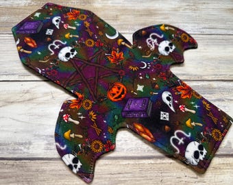 10” Regular Coffin shaped Cloth sanitary pads |  front bleeder menstrual pad | mama cloth | Bat wing cloth pads | alternative menstrual pads