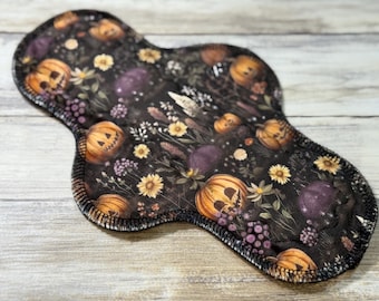 10” Regular Cloth Pad | Sanitary Cloth Pads |  PLUSH FLEECE MINKY feel | Mama Cloth| 2.75” Snapped Width Maxi Pad