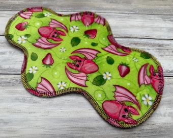 10” Inch Heavy PLUSH FLEECE Topped Medium Flare cloth pads,mama cloth, postpartum, reusable cloth pads, menstrual pad