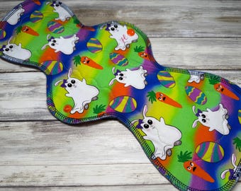 15” Inch Cotton Lycra Topped Medium Flare cloth pads | mama cloth | postpartum menstrual pad | reusable cloth pads | maxi pad