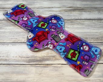 15” Inch Heavy Cotton Lycra Top  | Mama Cloth | Postpartum Heavy Flow Menstrual Pad | Reusable Period Towel | Maxi Pad