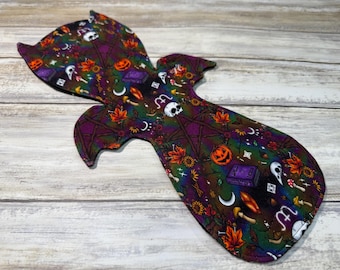 14” Inch Heavy Cotton Lycra Top Cloth Menstrual Pad | Bat Wing Reusable Cloth Sanitary Maxi Pad | Heavy Flow Period Pad