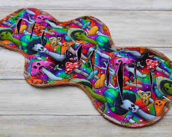 12” Cloth Menstrual Gusher Pad | Cotton Lycra Jersey Gusher Pad | Heavy Flow Reusable Sanitary Towel | Eco Friendly Period Pad