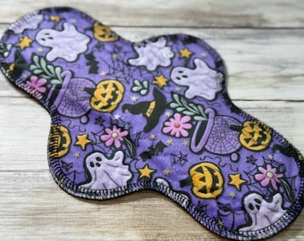 10” Regular Cloth Pad | Sanitary Cloth Pads |  PLUSH FLEECE MINKY feel | Mama Cloth| 2.75” Snapped Width Maxi Pad