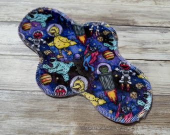 10” Regular Cloth Pad | Sanitary Cloth Pads |  PLUSH FLEECE MINKY Menstrual Towel | Mama Cloth | Reusable Maxi Pad