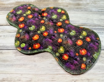 10” Inch regular PLUSH FLEECE Topped Medium Flare cloth pads,mama cloth, postpartum, reusable cloth pads, menstrual pad