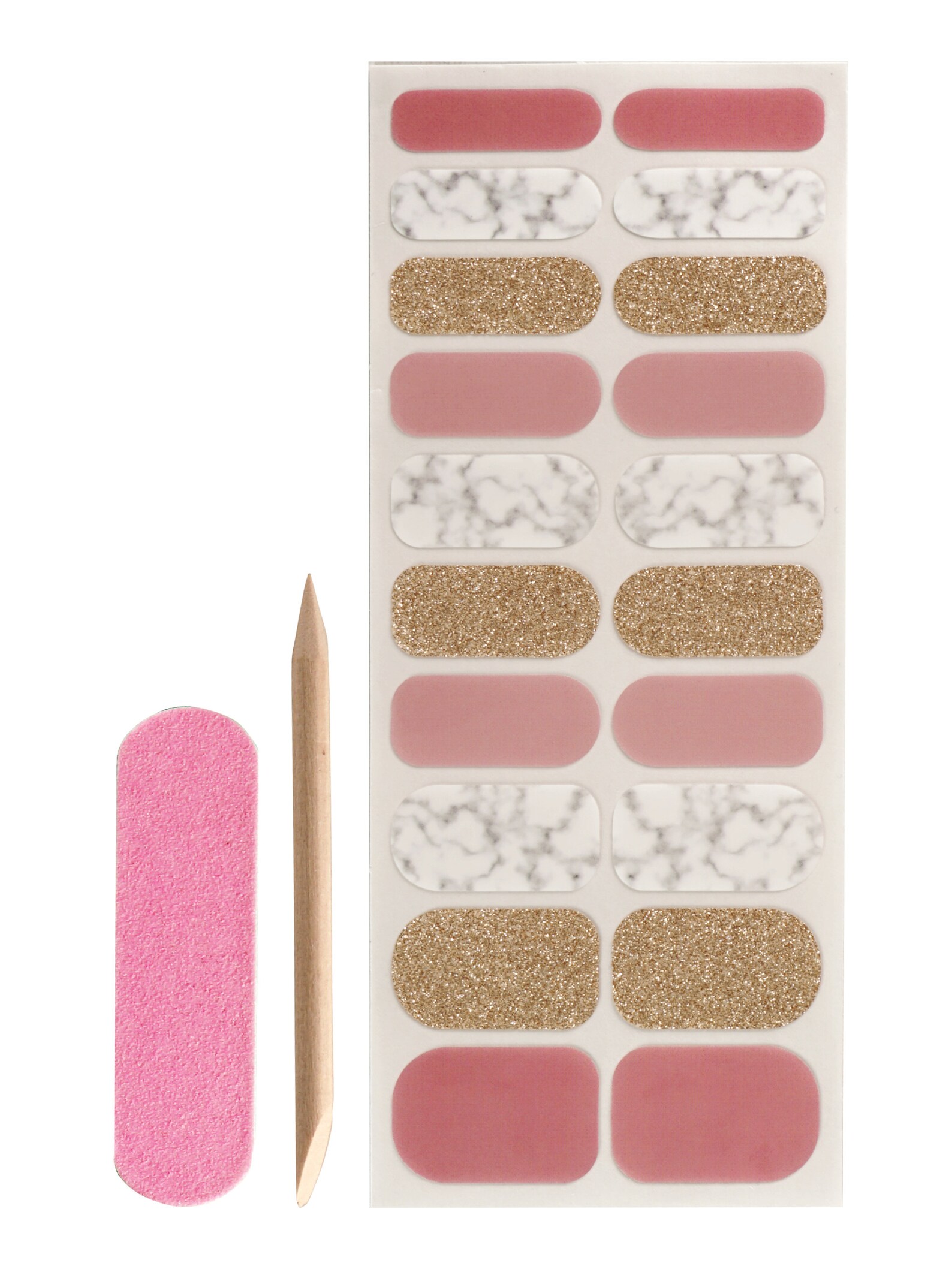 Nail Polish Strip Kit 1 Set of Nail Strips, 1 Set of Toenail Strips, 1