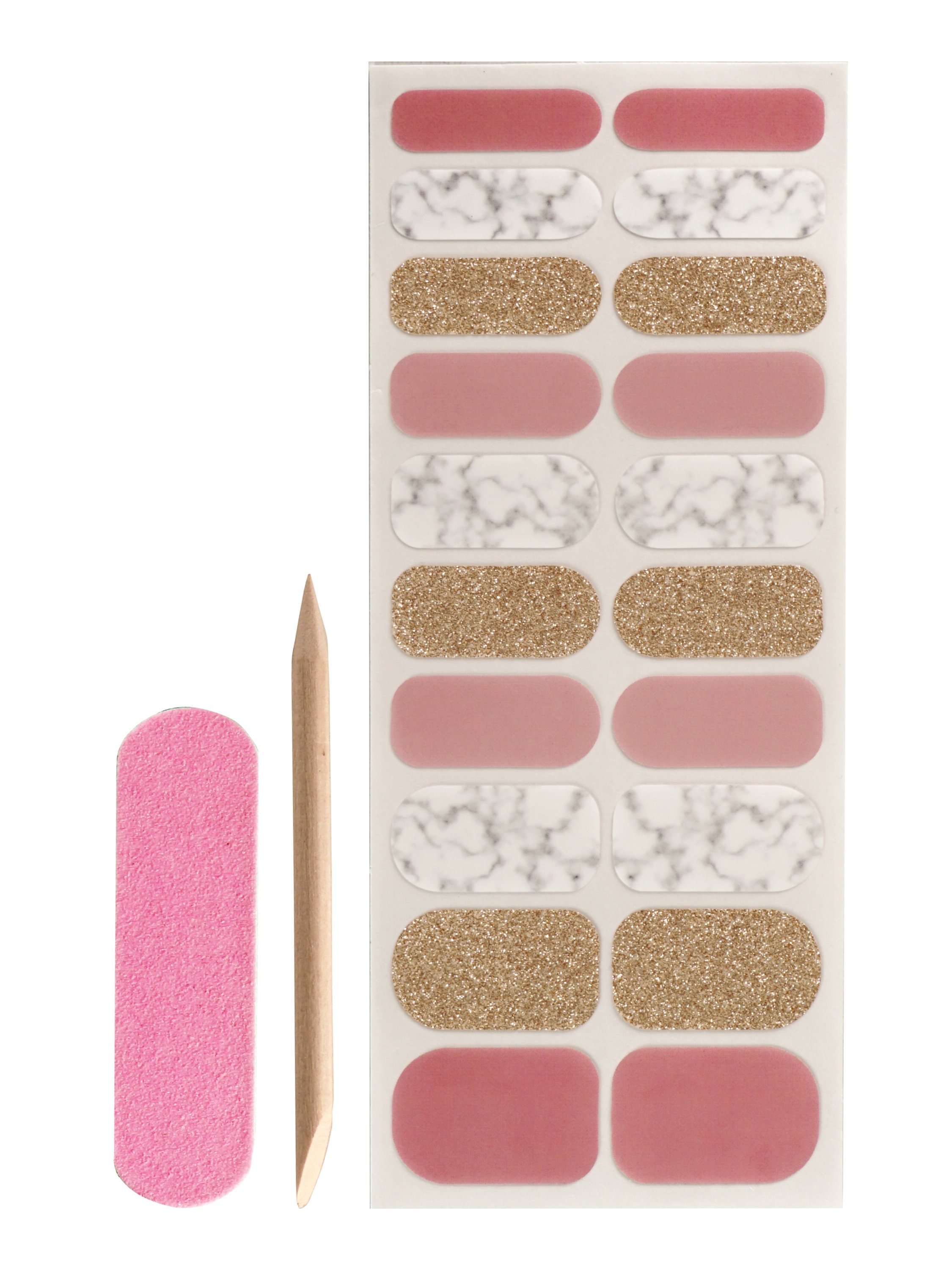 Nail Polish Strip Kit 1 Set of Nail Strips, 1 Set of Toenail Strips, 1