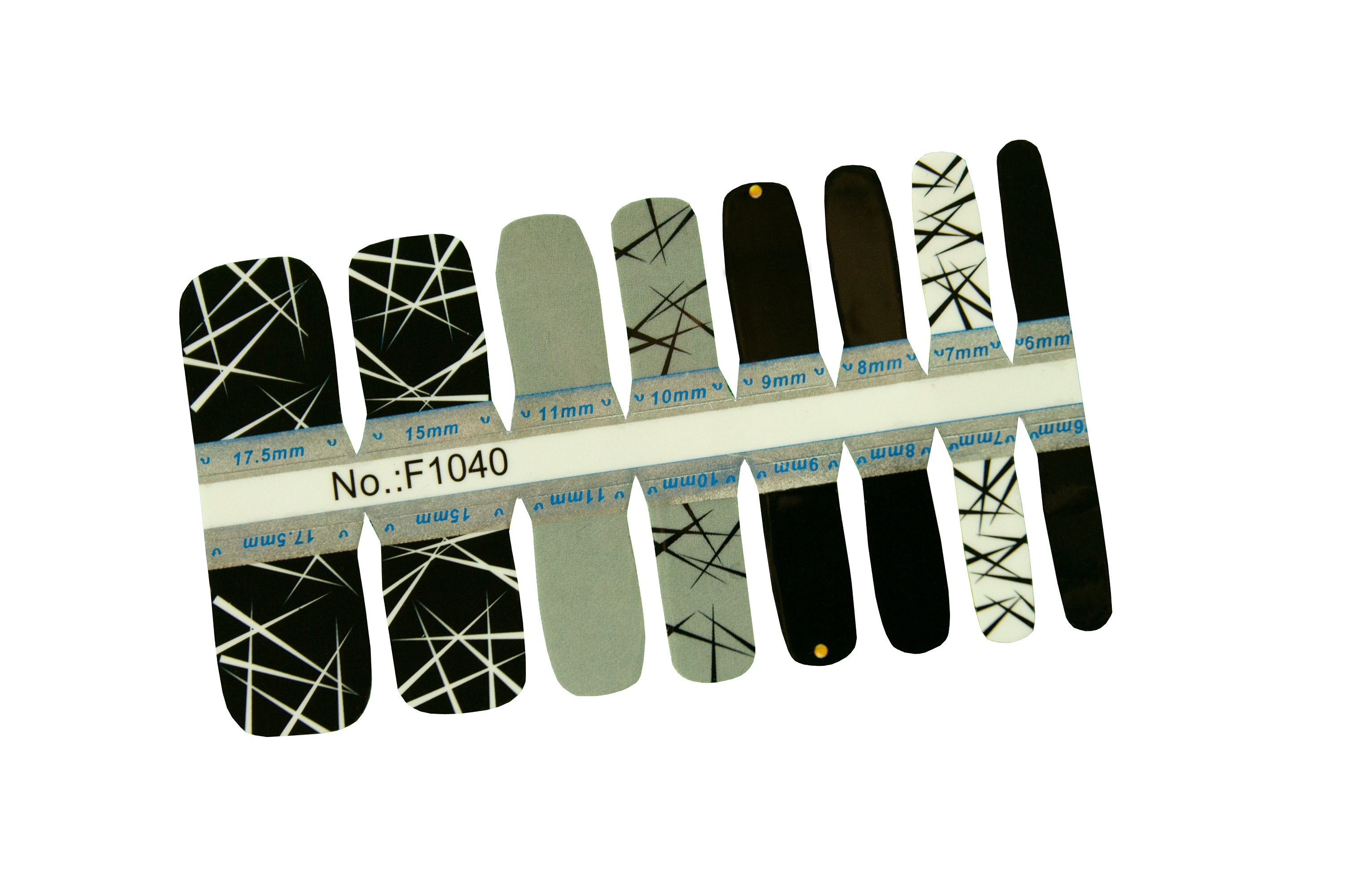 Nail Polish Strip Kit 1 Set of Nail Strips, 1 Set of Toenail Strips, 1