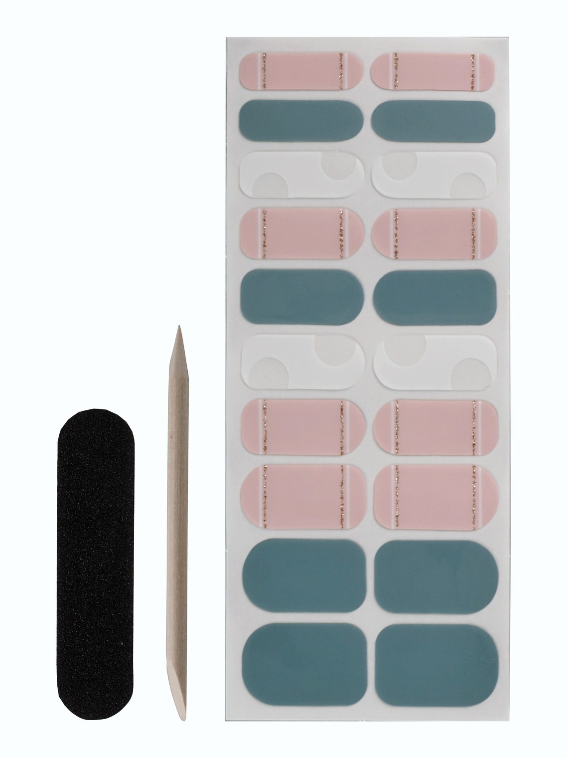 Nail Polish Strip Kit 1 Set of Nail Strips, 1 Set of Toenail Strips, 1