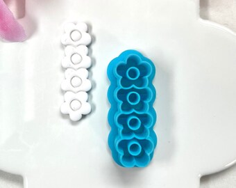 Flower Clay Cutter for Hoop Huggie Earrings (40mm)