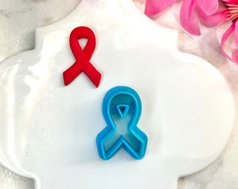 Breast Cancer Awareness Ribbon Cutter: Polymer Clay Earring Tool