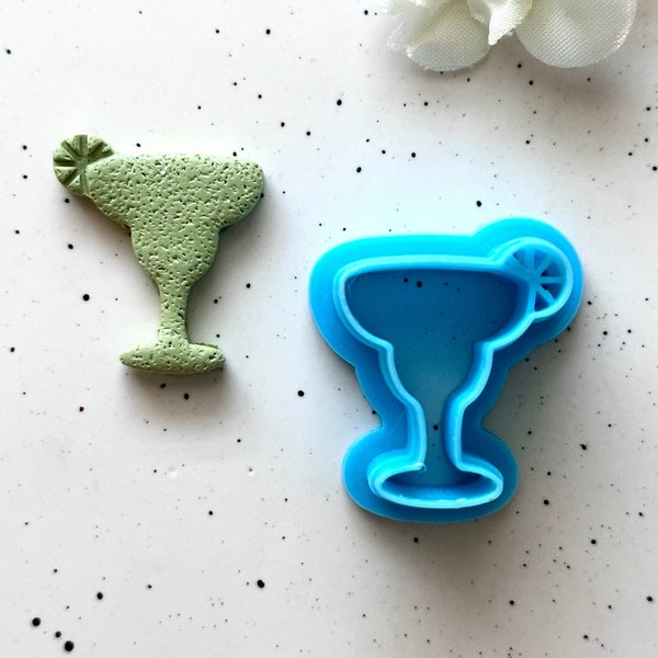 Margarita cup clay earring cutters l polymer clay earring cutters l margarita glass cutters l margarita glass earrings l party clay cutters