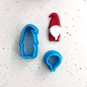Gnome Clay Cutter Set: Winter Holiday Earring Cutters (35mm)