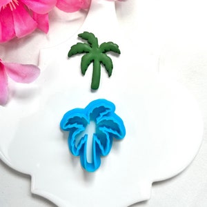Palm tree cutters l polymer clay earrings l summer earrings l palm tree earrings l dangle earrings l vacation clay cutters tree clay cutters