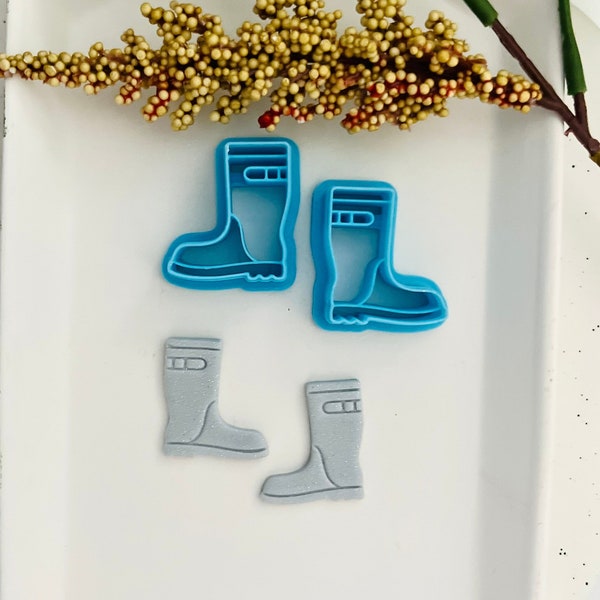 Rainboot cutters | clay cutters | rain boots | polymer clay cutters l Autumn weather cutters l Autumn boots l clay tools l Clay boot cutter