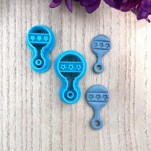 Baby Rattle Polymer Clay Cutter: 25mm 30mm Sizes