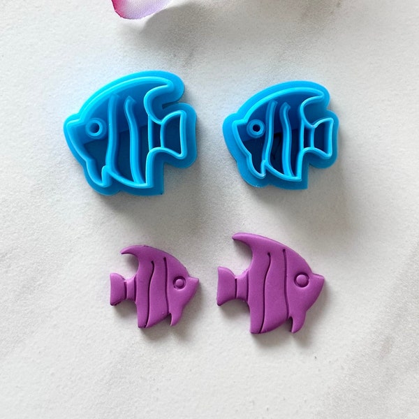tropical fish cutter | clay cutters | polymer clay earring cutters l fish clay cutter l Angel fish earrings l pet clay cutters l clay cutter