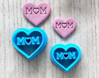 Mom Polymer Clay Cutter l Fondant stamp l Mothers day gift l Polymer clay cutter