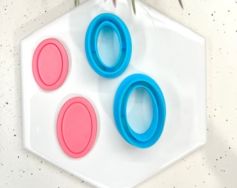 Oval Polymer Clay Cutters: 3D Printed Clay Tools