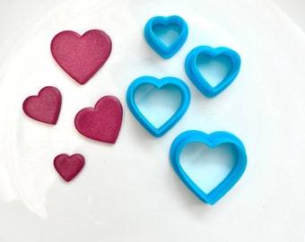 Heart Clay Cutters | Heart Shape Clay Cutters | Clay Cutters | Valentines Day Earrings