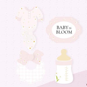 Baby Shower Cookie Cutter Set: Baby in Bloom Party