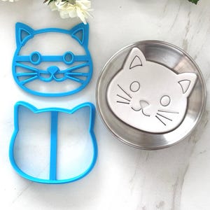 Cat trinket dish cutter | clay cutters | cat trinket dish cutter l polymer clay cutter l trinket dish l gift clay dish cutter l gift cutter