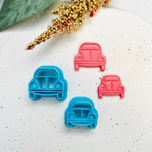 Beetle Car Clay Cutter: Polymer Clay, Cookie & Fondant (25mm/30mm)