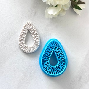 Rattan Tropfen Ausstecher | Geprägte Ton Ausstecher | polymer clay Ausstechformen Ohrring Ausstechform Polymer Clay Ohrring Ausstechform Polymer Clay Ohrring Ausstechform