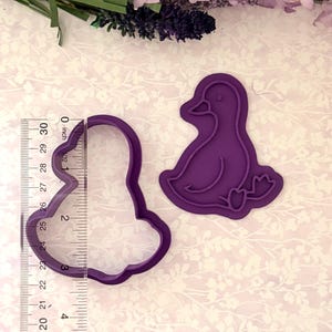 Silly Goose Cookie Cutter and stamp l Party Cookie Cutter l Cookie pattern l fondant stamp l Baking stamp l fondant stamps image 8